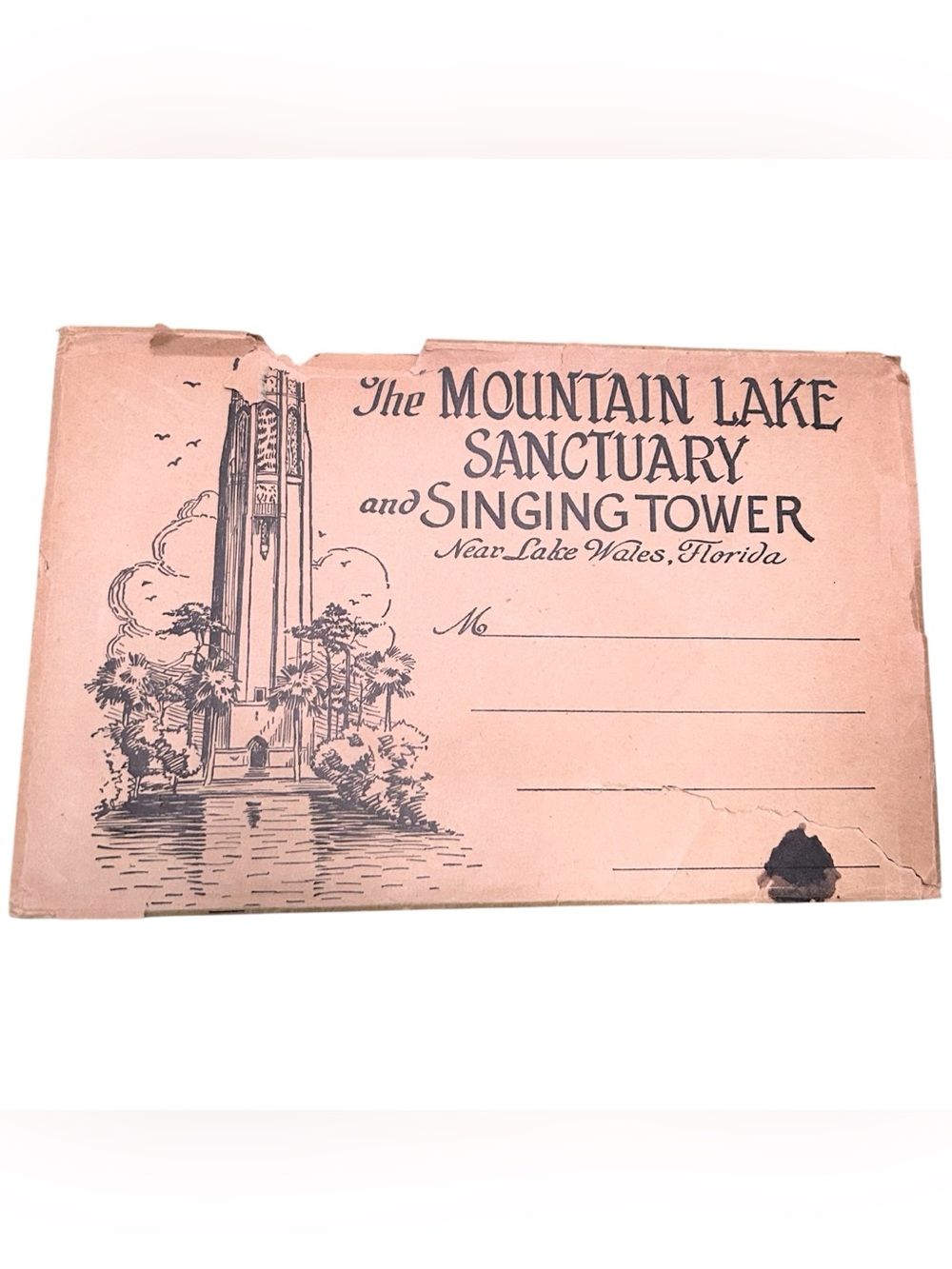 The Mountain Sanctuary and Singing Tower of Lake Wales Souvenir Book Bok Tower